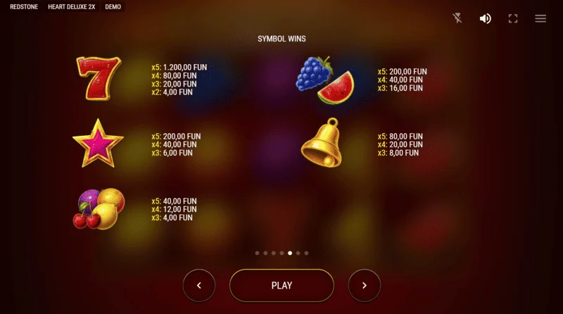 Heart Deluxe 2x - таблица с печалби с разширяващ се wild-сърце